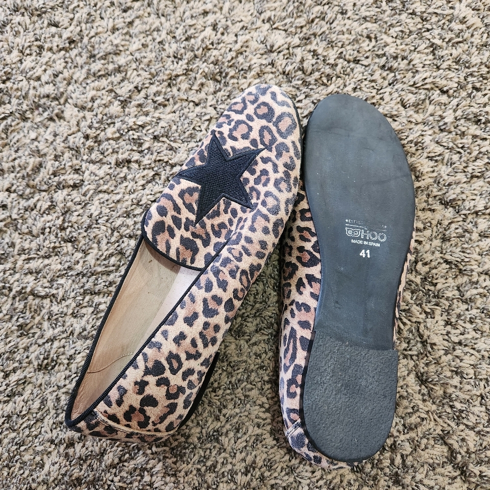 Hoo Shoes Esther Star Smoking Shoe, Leopard - Picture 6 of 6